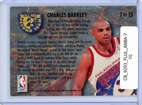 Charles Barkley 1992-93 Ultra, All-NBA #7 (CQ)