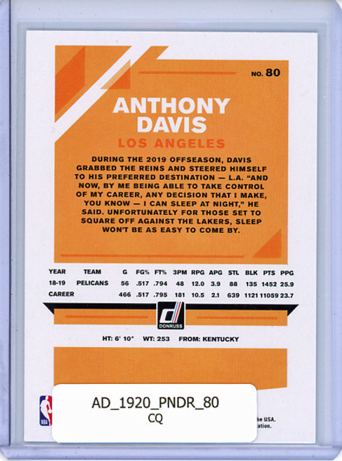 Anthony Davis 2019-20 Donruss #80 (CQ)