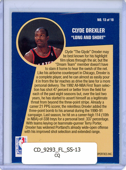 Clyde Drexler 1992-93 Fleer, Sharpshooters #13 (CQ)