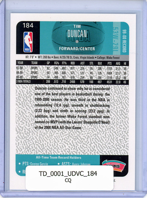 Tim Duncan 2000-01 Victory #184 (CQ)