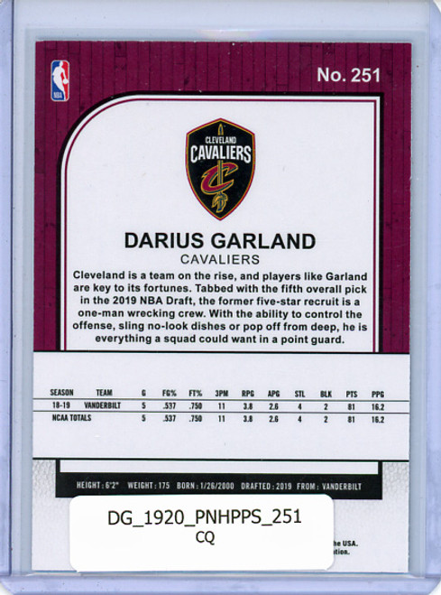 Darius Garland 2019-20 Hoops Premium Stock #251 (CQ)