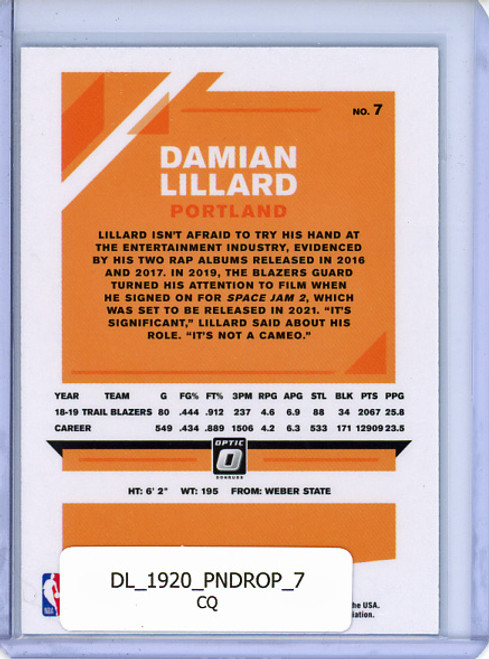 Damian Lillard 2019-20 Donruss Optic #7 (CQ)