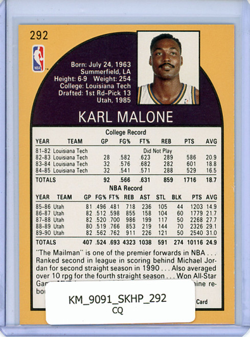 Karl Malone 1990-91 Hoops #292 (CQ)