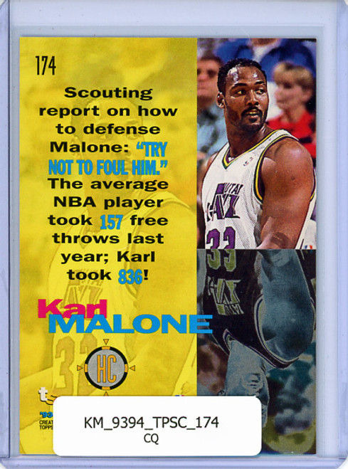 Karl Malone 1993-94 Stadium Club #174 Highcourt (CQ)