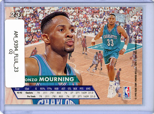 Alonzo Mourning 1993-94 Ultra #23 (CQ)