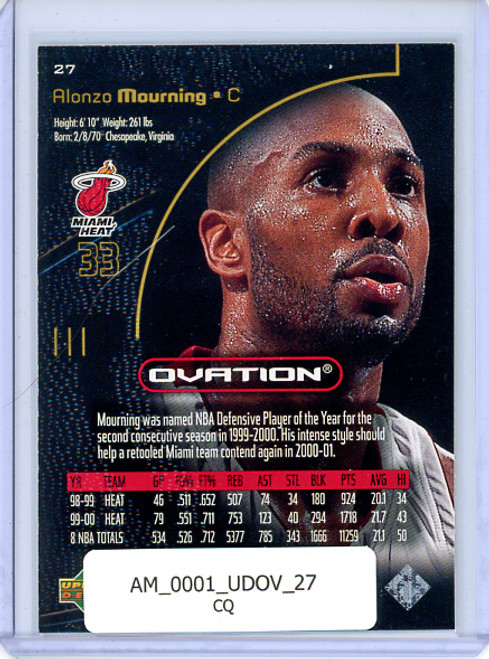 Alonzo Mourning 2000-01 Ovation #27 (CQ)