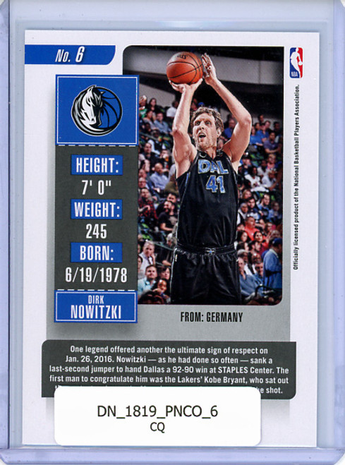 Dirk Nowitzki 2018-19 Contenders #6 (CQ)