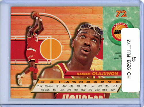 Hakeem Olajuwon 1992-93 Ultra #72 (CQ)