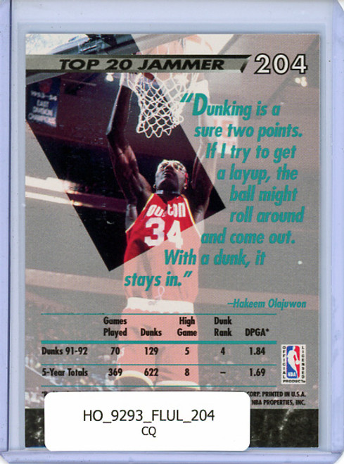 Hakeem Olajuwon 1992-93 Ultra #204 Jam Session (CQ)