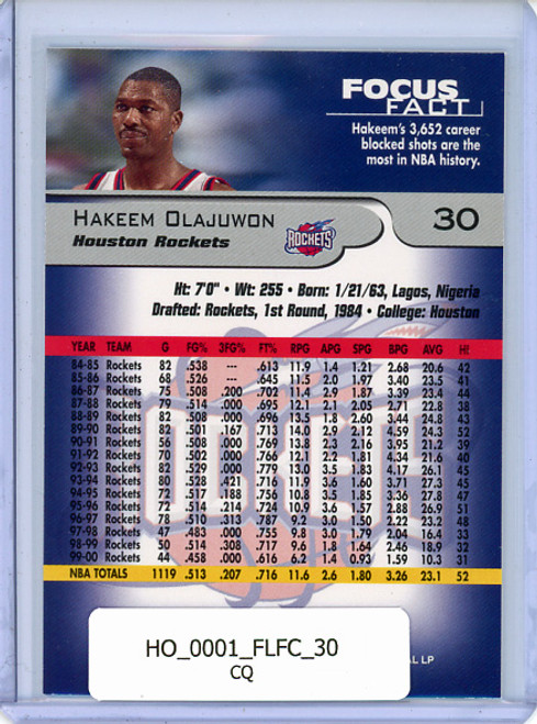 Hakeem Olajuwon 2000-01 Focus #30 (CQ)