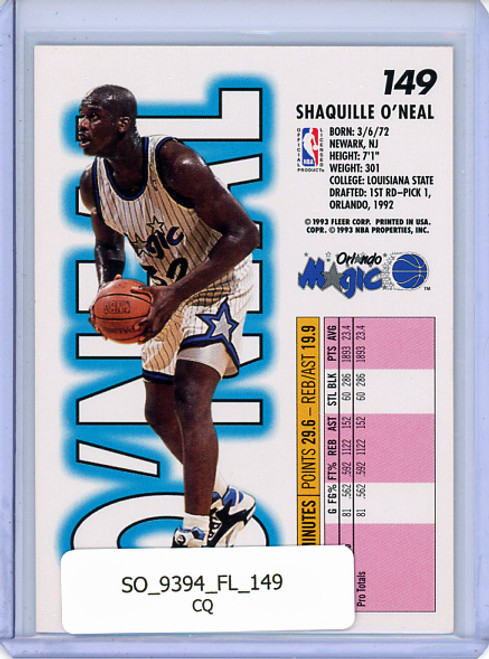 Shaquille O'Neal 1993-94 Fleer #149 (CQ)