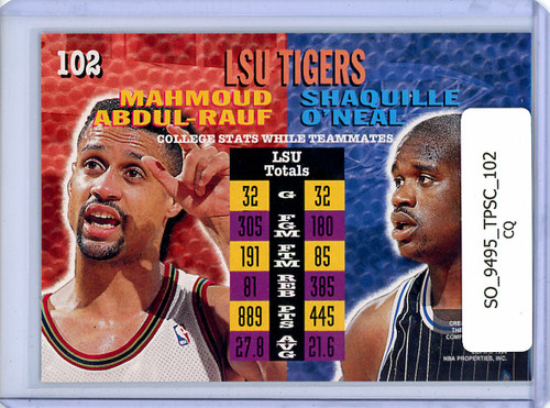 Shaquille O'Neal, Mahmoud Abdul-Rauf 1994-95 Stadium Club #102 College Teammates  (CQ)