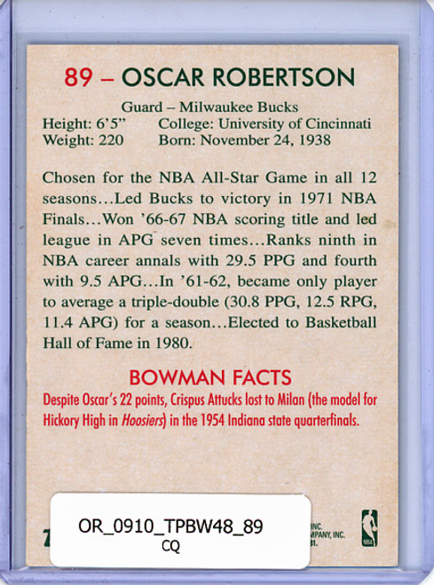 Oscar Robertson 2009-10 Bowman 1948 #89 (CQ)