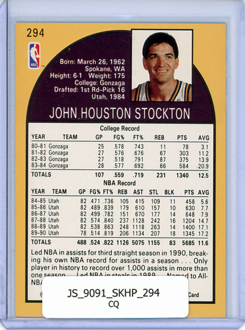 John Stockton 1990-91 Hoops #294 (CQ)