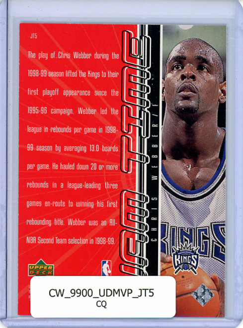 Chris Webber 1999-00 MVP, Jam Time #JT5 (CQ)