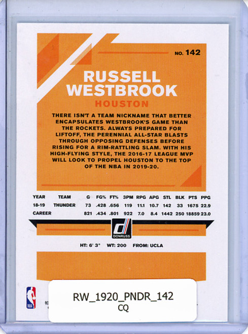 Russell Westbrook 2019-20 Donruss #142 (CQ)