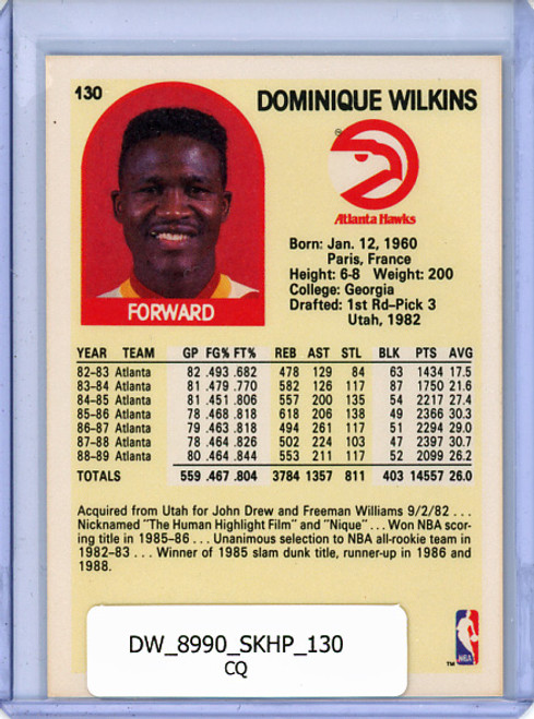 Dominique Wilkins 1989-90 Hoops #130 (CQ)