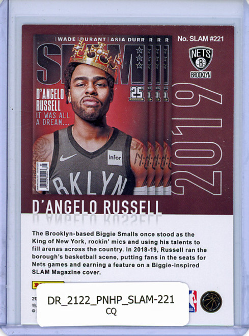 D'Angelo Russell 2021-22 Hoops, SLAM #221 (CQ)