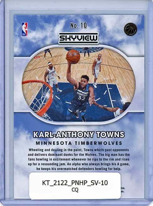 Karl-Anthony Towns 2021-22 Hoops, Skyview #10 (CQ)