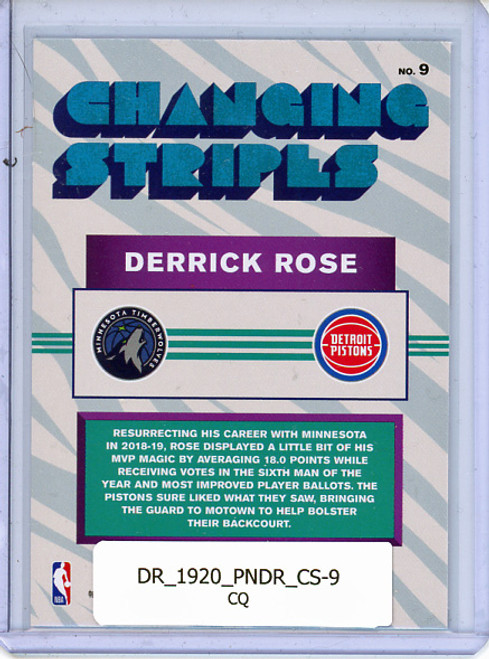 Derrick Rose 2019-20 Donruss, Changing Stripes #9 (CQ)