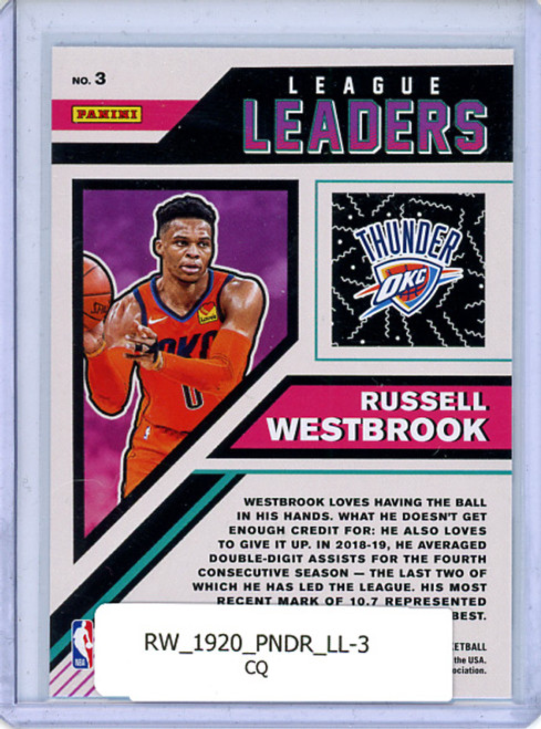 Russell Westbrook 2019-20 Donruss, League Leaders #3 (CQ)