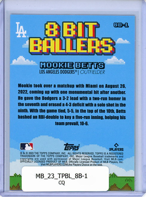 Mookie Betts 2023 Big League, 8 Bit Ballers #8B-1 (CQ)