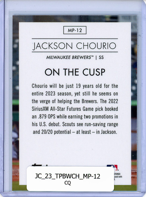 Jackson Chourio 2023 Bowman Chrome, Modern Prospects #MP-12 (CQ)