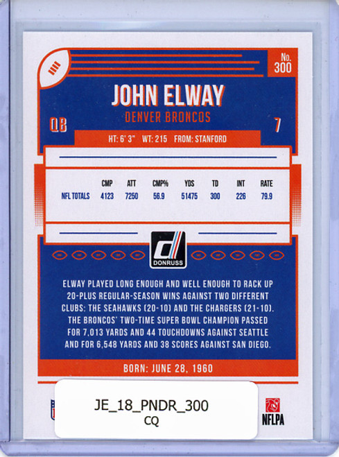 John Elway 2018 Donruss #300 (CQ)