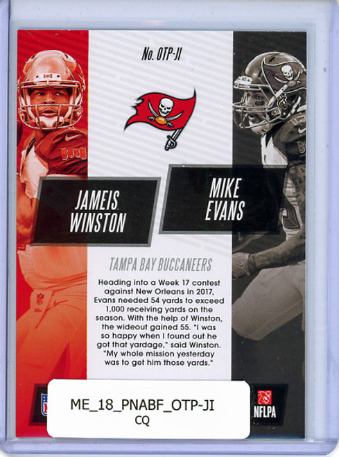 Jameis Winston, Mike Evans 2018 Absolute, One Two Punch #OTP-JI (CQ)