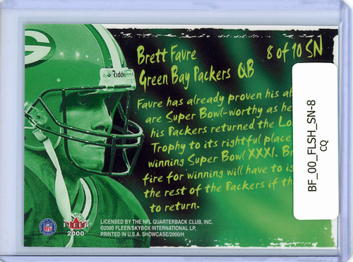 Brett Favre 2000 Showcase, Super Natural #SN-8 (CQ)