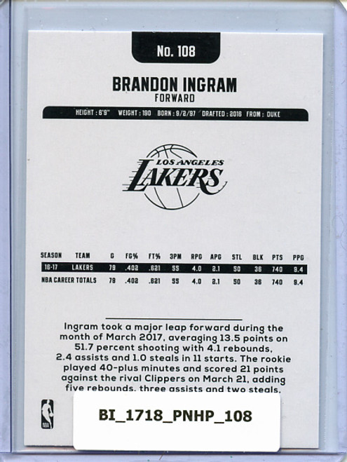 Brandon Ingram 2017-18 Hoops #108