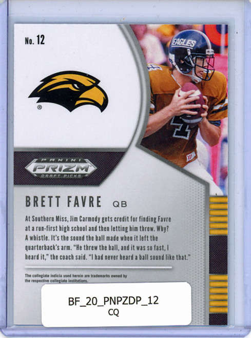 Brett Favre 2020 Prizm Draft Picks #12 (CQ)