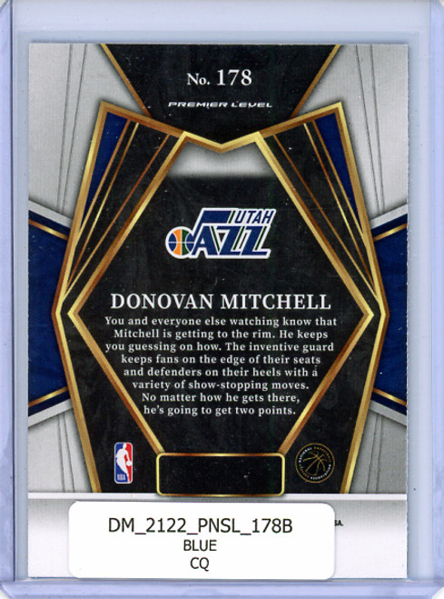 Donovan Mitchell 2021-22 Select #178 Premier Level Blue (CQ)