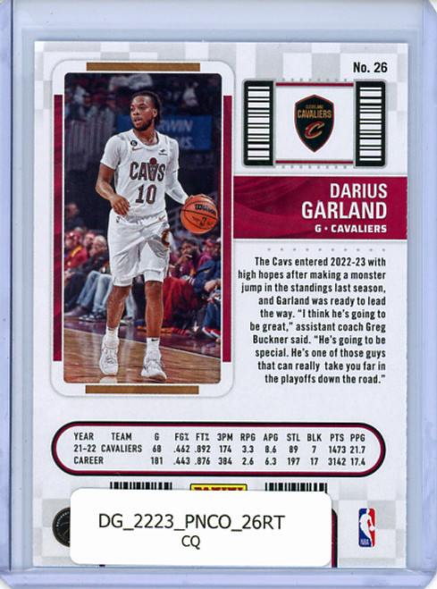 Darius Garland 2022-23 Contenders #26 Retail (CQ)