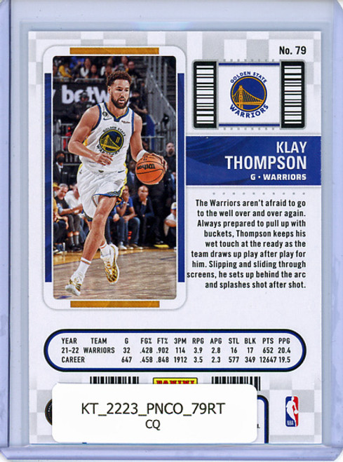 Klay Thompson 2022-23 Contenders #79 Retail (CQ)