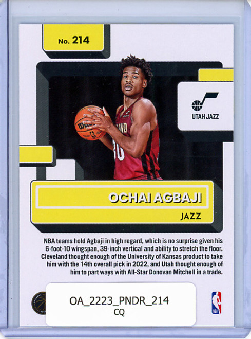 Ochai Agbaji 2022-23 Donruss #214 (CQ)