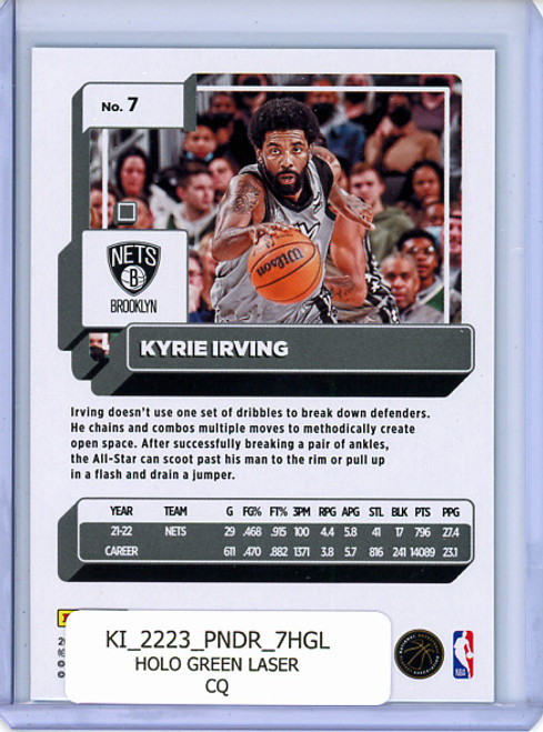 Kyrie Irving 2022-23 Donruss #7 Holo Green Laser (CQ)