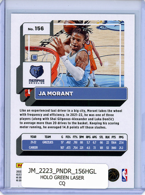 Ja Morant 2022-23 Donruss #156 Holo Green Laser (CQ)