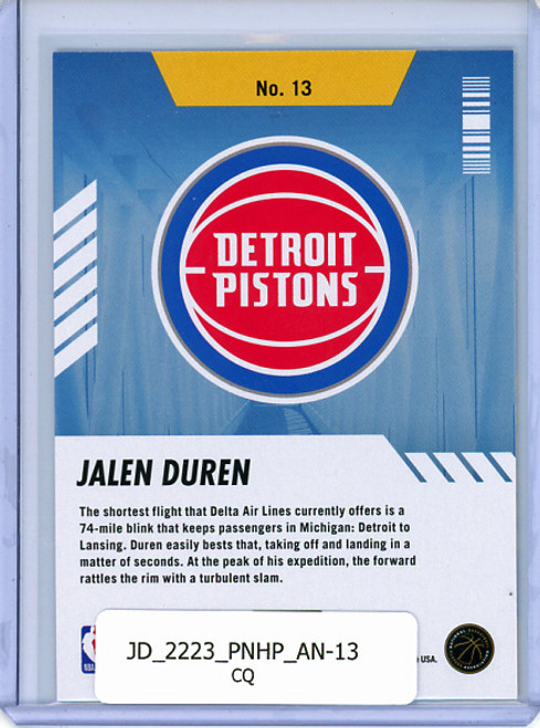 Jalen Duren 2022-23 Hoops, Arriving Now #13 (CQ)