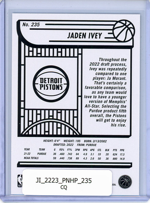 Jaden Ivey 2022-23 Hoops #235 (CQ)
