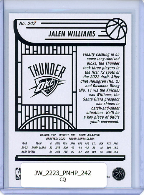Jalen Williams 2022-23 Hoops #242 (CQ)