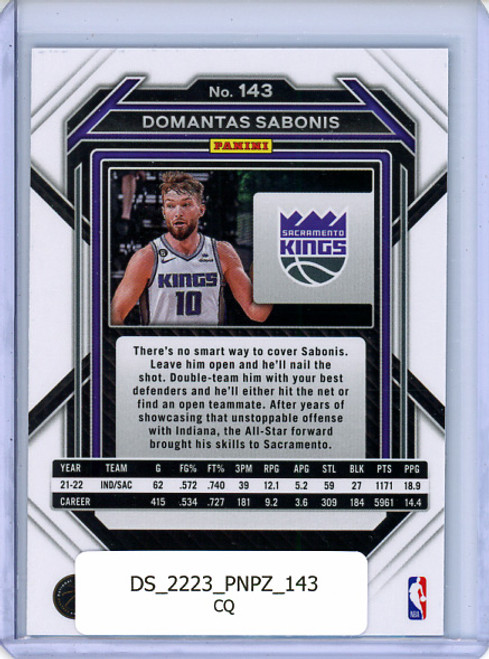 Domantas Sabonis 2022-23 Prizm #143 (CQ)