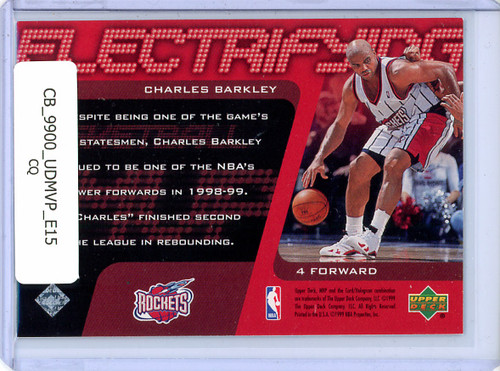 Charles Barkley 1999-00 MVP, Electrifying #E15 (CQ)