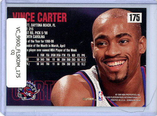 Vince Carter 1999-00 Skybox Dominion #175 (CQ)