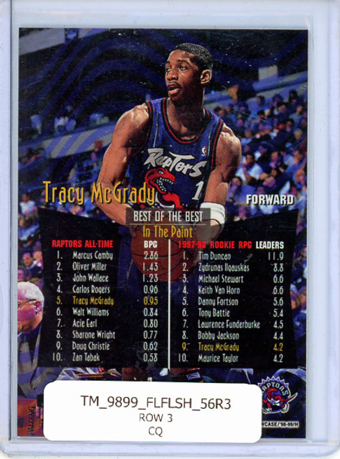 Tracy McGrady 1998-99 Flair Showcase #56 Row 3 (CQ)