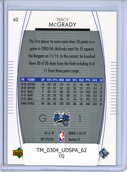 Tracy McGrady 2003-04 SP Authentic #62 (CQ)
