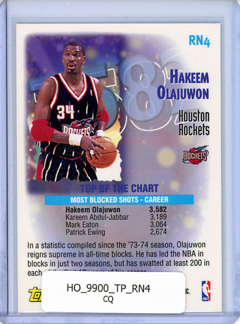 Hakeem Olajuwon 1999-00 Topps, Record Numbers #RN4 (CQ)