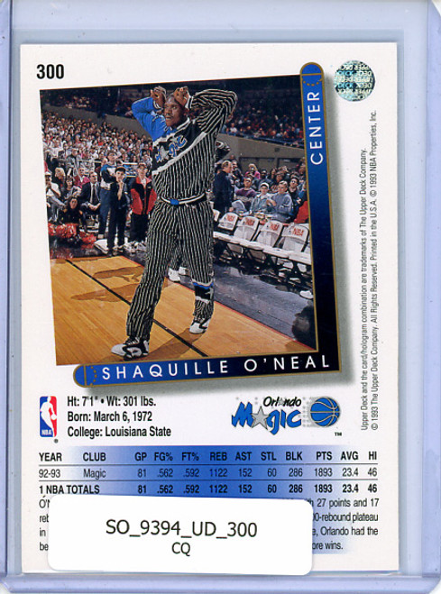 Shaquille O'Neal 1993-94 Upper Deck #300 (CQ)
