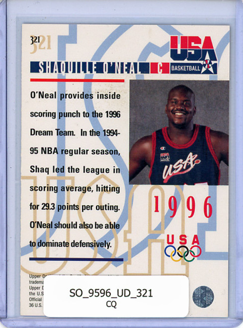 Shaquille O'Neal 1995-96 Upper Deck #321 USA (CQ)