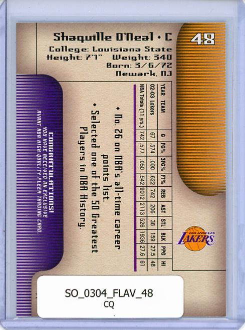 Shaquille O'Neal 2003-04 Avant #48 (CQ)